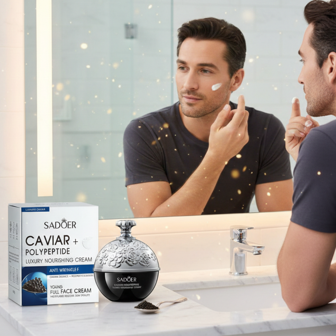 Crema Antiarrugas Reafirmante con Caviar y Polipéptido SADOER – 30g