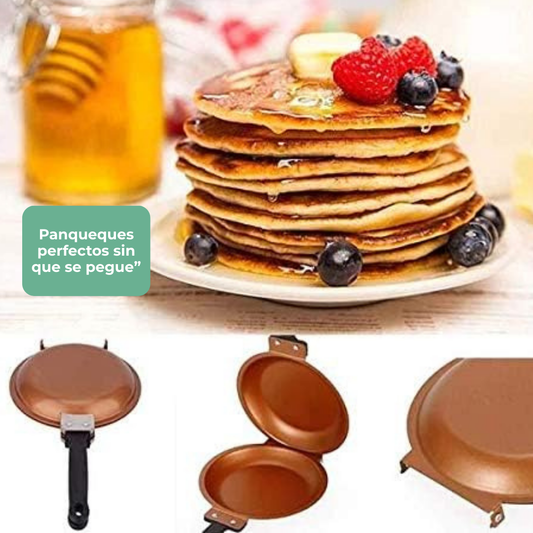 FlipPan - Sartén Antiadherente de Doble Cara