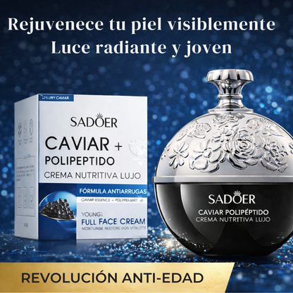 Crema Antiarrugas Reafirmante con Caviar y Polipéptido SADOER – 30g