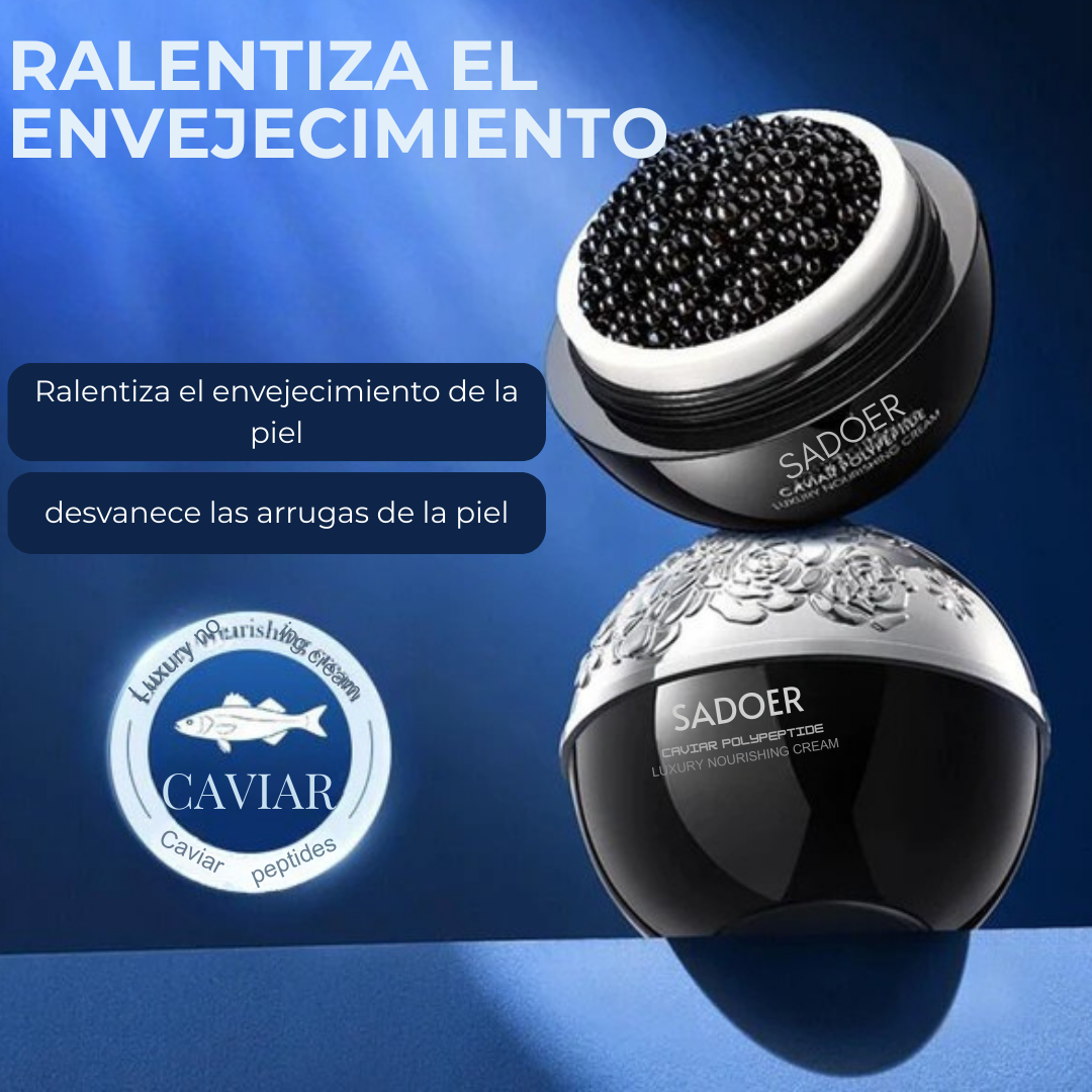 Crema Antiarrugas Reafirmante con Caviar y Polipéptido SADOER – 30g