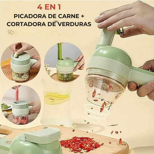 EasyChop Pro - Cortador de Verduras Eléctrico 4 en 1